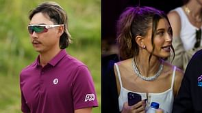 Min Woo Lee enjoys "the famous Hailey Bieber smoothie" after a game of golf