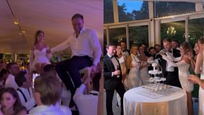 Connor McDavid lifts sister-in-law Sarah at brother Cameron’s wedding celebrations