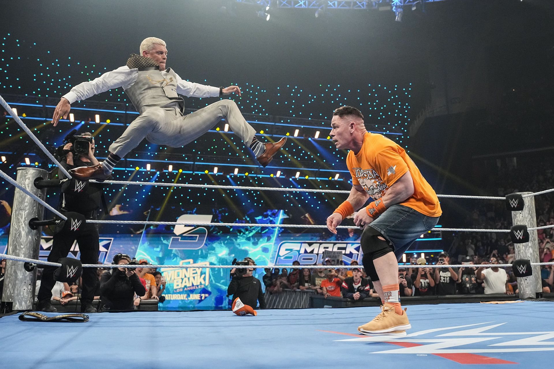 Cody Rhodes and John Cena on SmackDown [Image source: Getty]