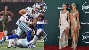Former Miami star Hanna Cavinder tries to turn Jake Ferguson's beau Haley Cavinder into a Dolphins fan in hilarious sister moment