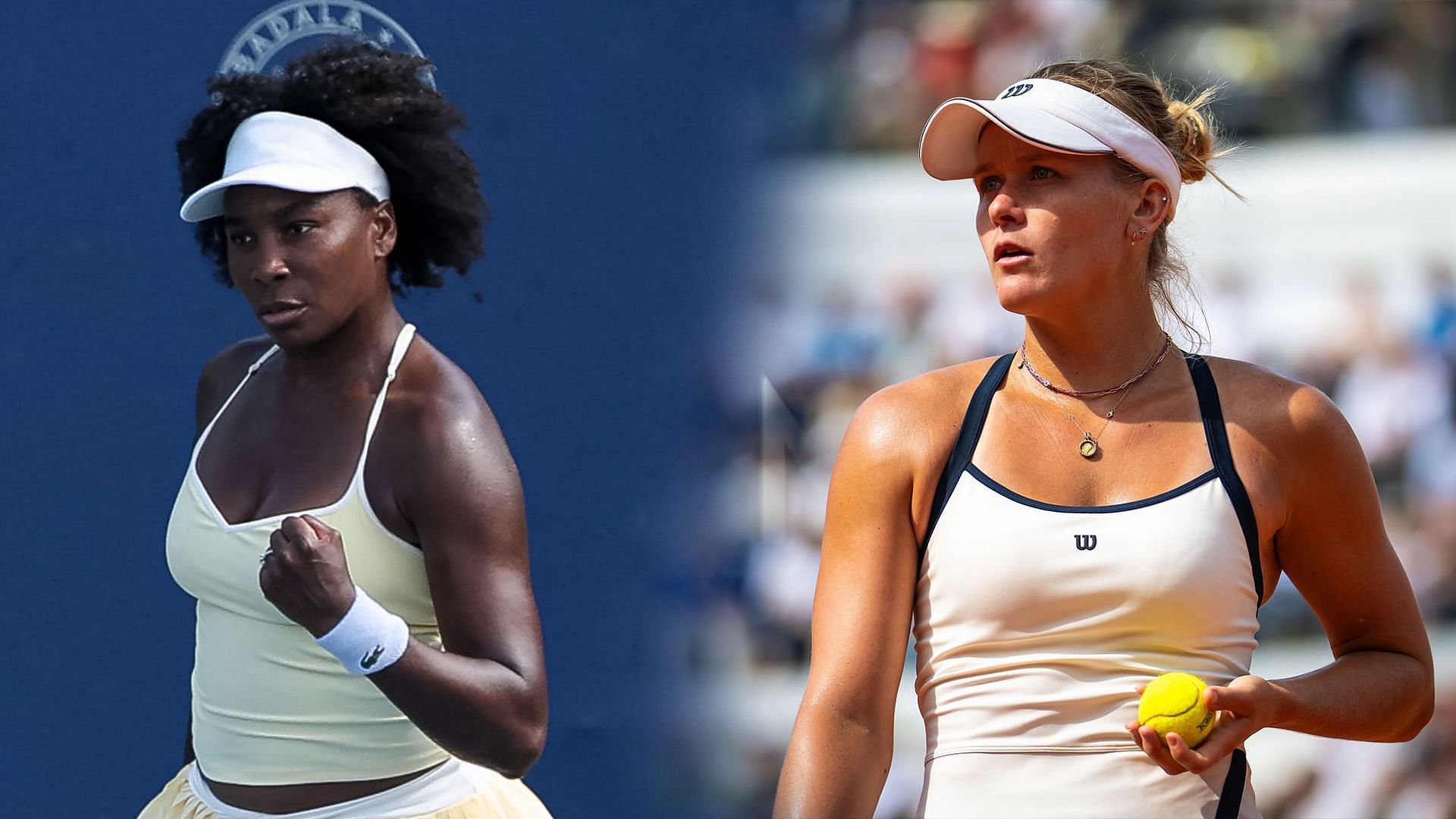 Venus Williams vs Peyton Stearns is one of the first-round matches at the Citi DC Open 2025. (Photos: Getty)