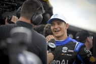 Alex Palou after bagging the pole position for the 2025 NTT IndyCar Series Honda Indy 200 at Mid-Ohio - Source: Getty