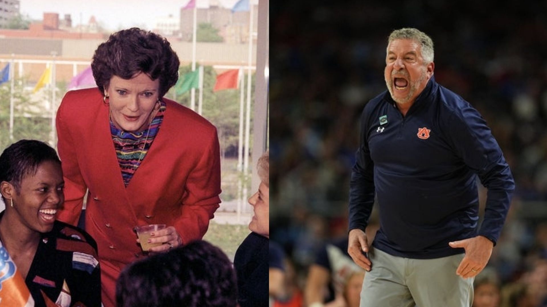 Pat Summit and Auburn coach Bruce Pearl