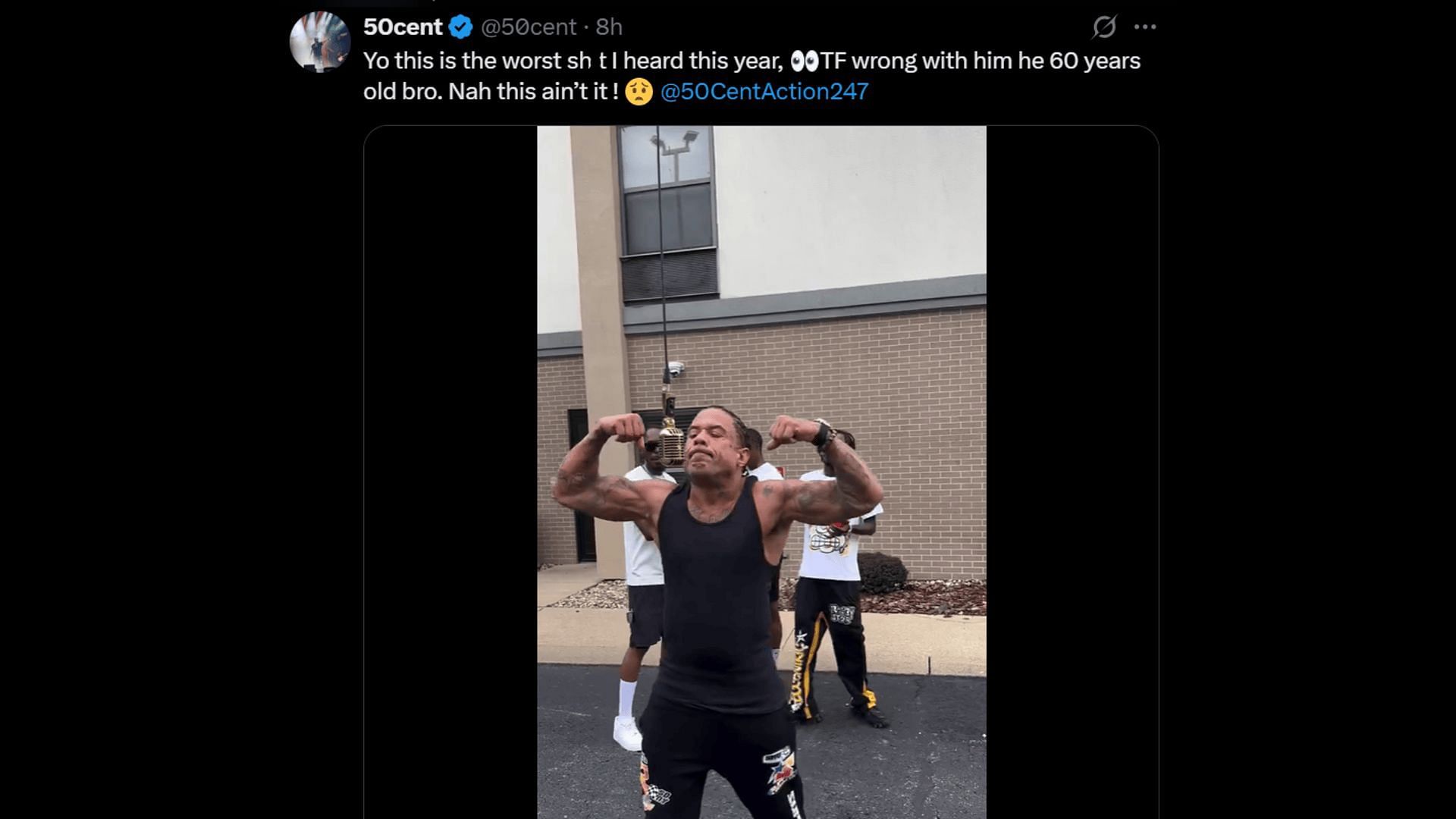 50 Cent trolled Benzino for his latest freestyle (Image via X/ @50cent)