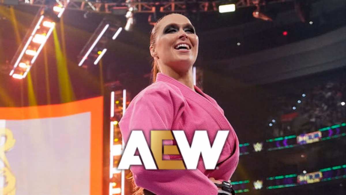 Top AEW star caught breaking character after reunion with Ronda Rousey