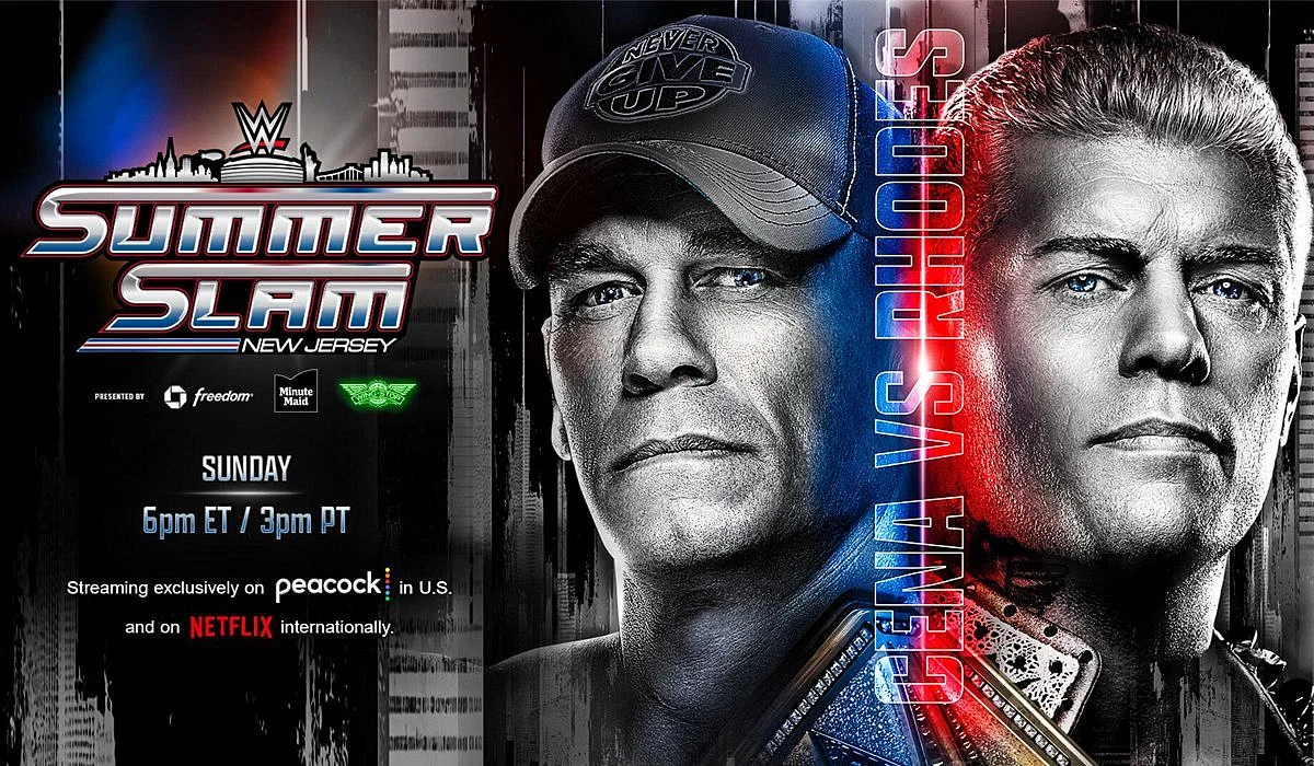 John Cena vs Cody Rhodes is also part of SummerSlam. [Image credits: WWE.com]