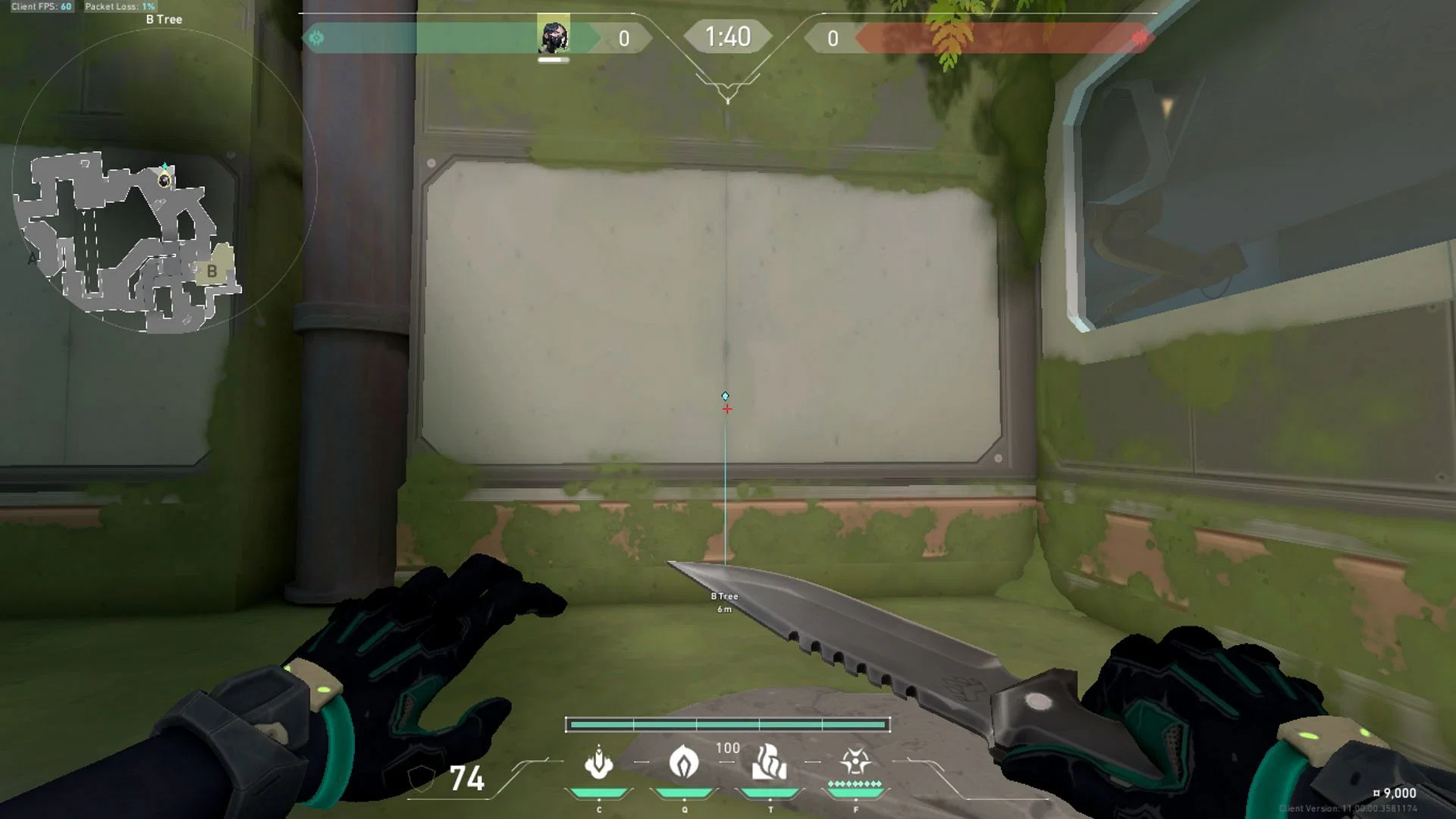 Stand against this line in the wall (Image via Riot Games)