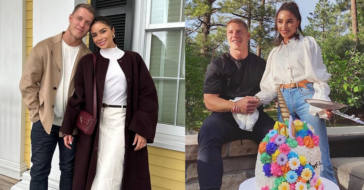 Olivia Culpo gets emotional as Christian McCaffrey leaves for 49ers training camp 7 days after daughter