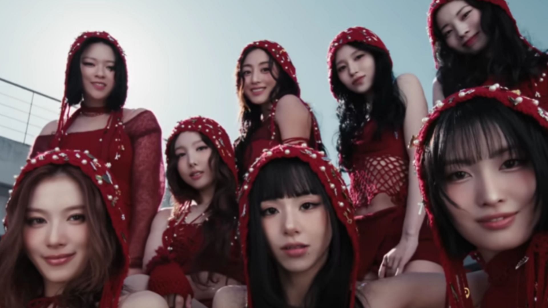 A still image from the music video of the band (Image via YouTube/@JYP Entertainment)