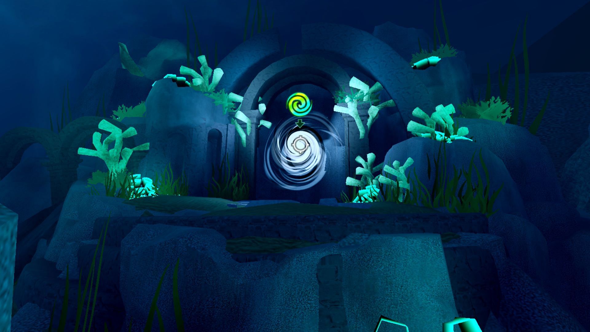 Access the games via the Darkness portal (Image via Roblox)