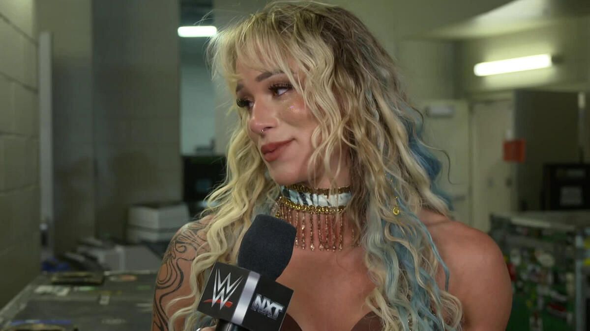 Sol Ruca backstage on NXT (Picture Courtesy: WWE.com)