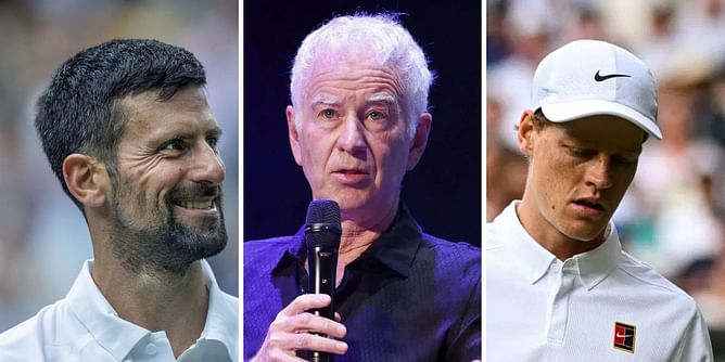 John McEnroe explains why Novak Djokovic will have a 'slight edge' over Jannik Sinner in blockbuster Wimbledon SF