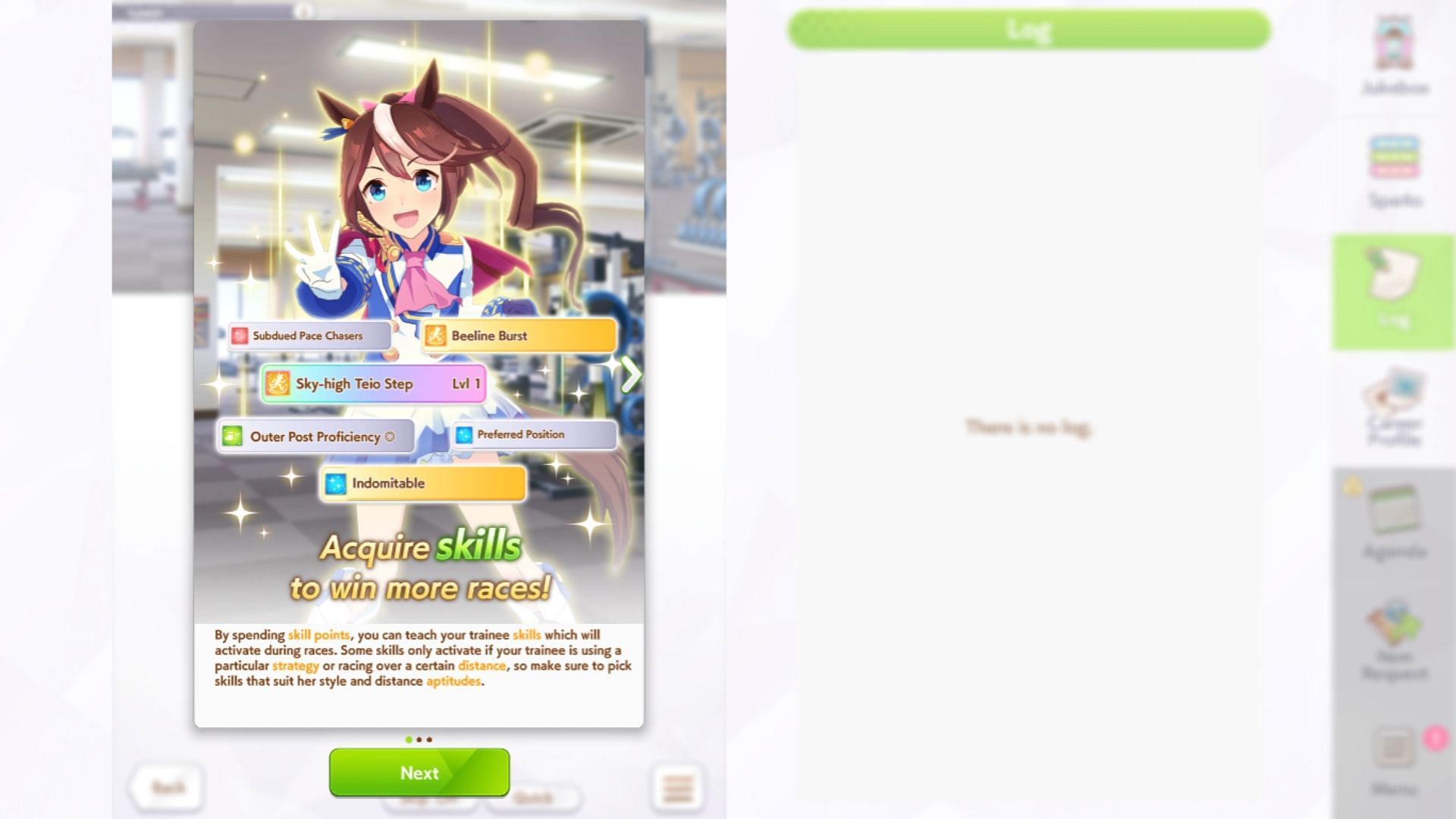 Acquire skills to win more races (Image via Cygames)