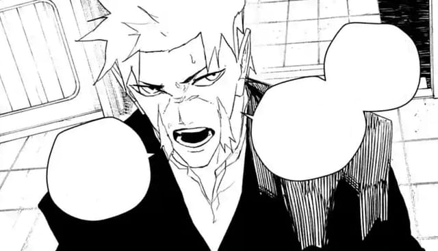 Izaru, as seen in the chapter (Image via Shueisha)