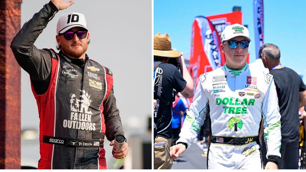 In Picture: Ty Dillon and John Hunter Nemechek (from Left). Credit: Imagn Images