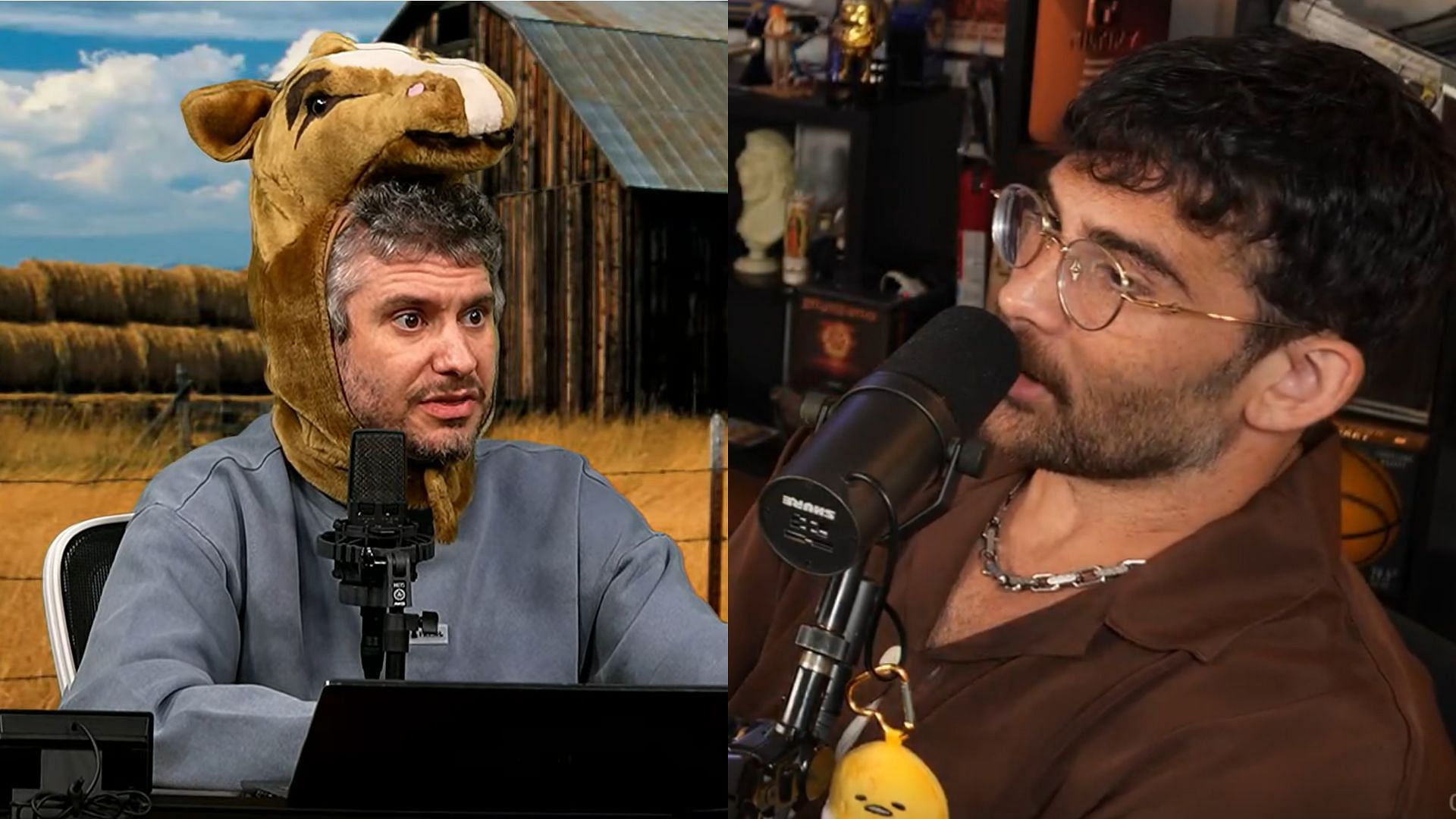 HasanAbi was called out by Ethan Klein in an Instagram Story for allegedly promoting violence against government officials  (Image via HasanAbi/Twitch)
