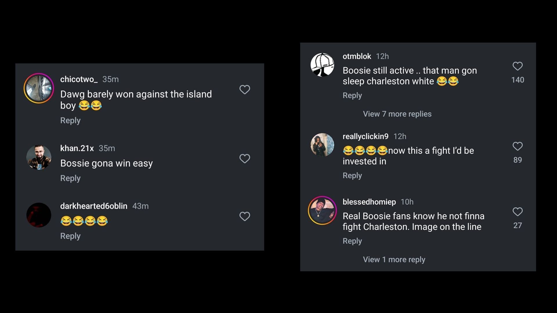 Online responses (Images via Instagram/saycheesetv)