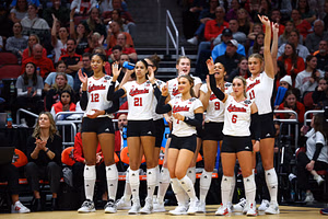 Nebraska volleyball’s Andi Jackson and Rebekah Allick send warm birthday wishes to freshman Kenna Cogill