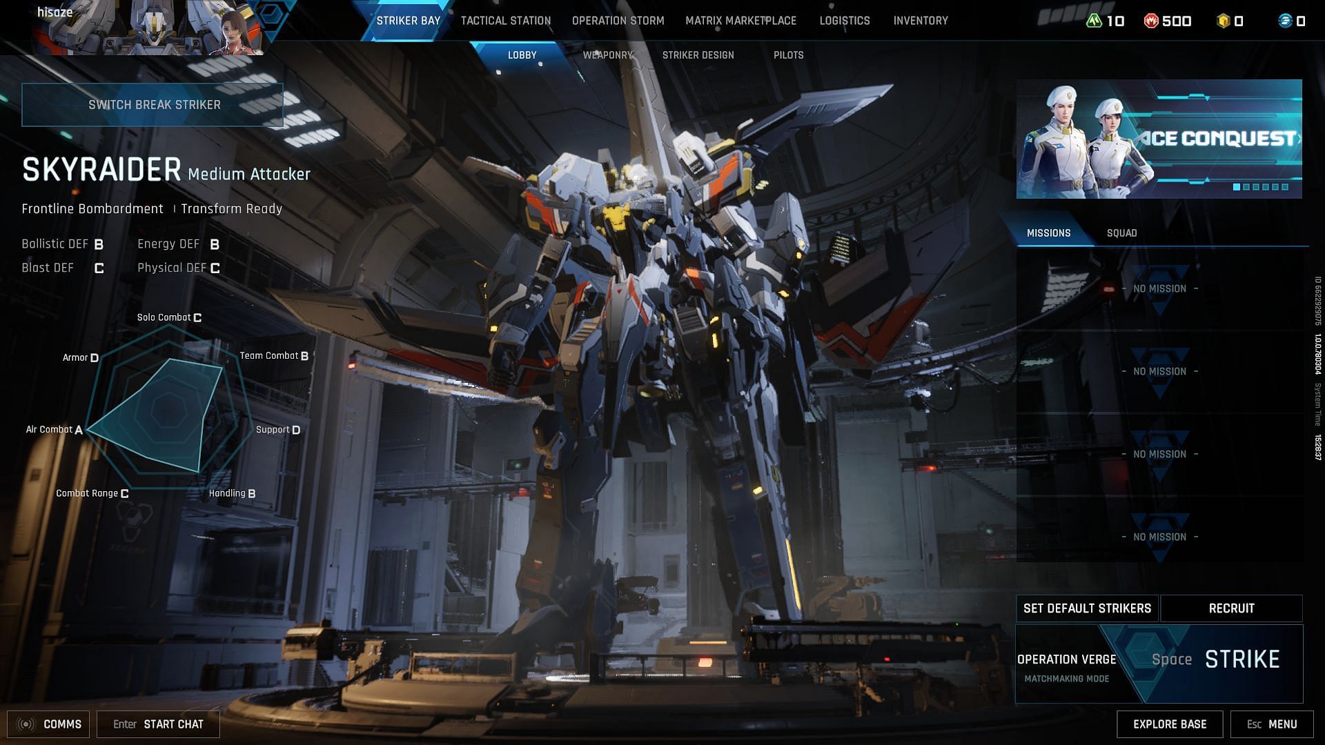 Skyraider in Mecha BREAK (Image via Amazing Seasun Games)