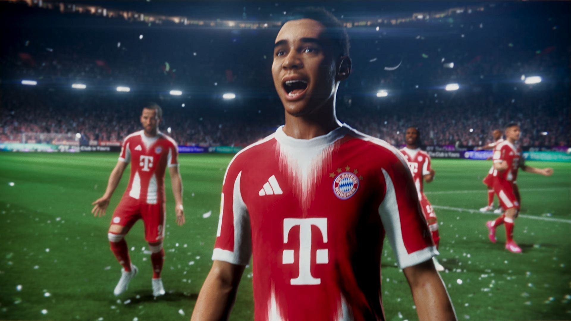 Jamal Musiala in EA FC 26 reveal trailer (Image via EA)