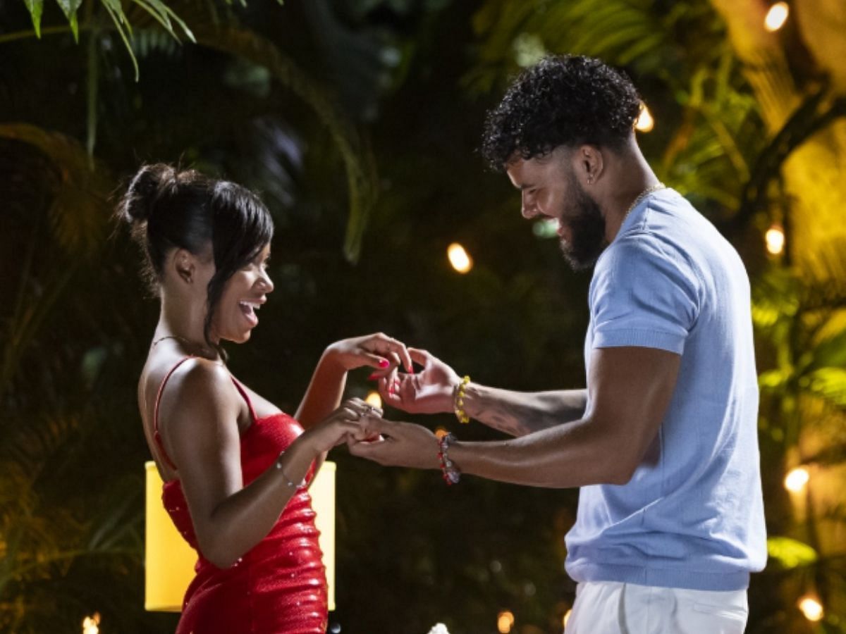 Amaya and Bryan from Love Island USA season 7 (Image via Instagram/@loveislandusa)