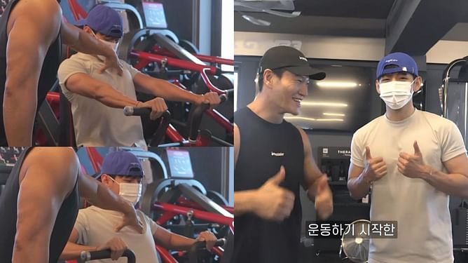 "We really won"- Fans thrilled as BTS' Taehyung appears in Gym Jong Kook video in post-discharge appearance