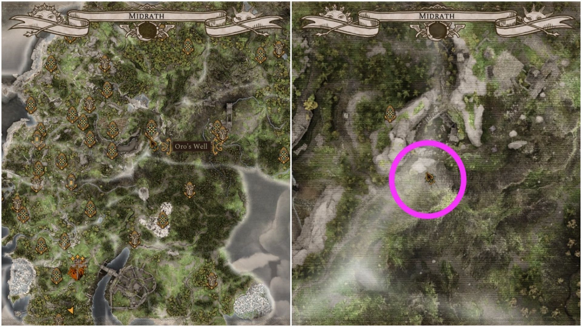 This quest is basically in the center of the map, in a vale of the mountains. It won&#039;t be hard to find, but there are enemies right away (Image via Digital Extremes)