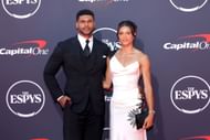 Andre Levrone and Sydney McLaughlin-Levrone attend the 2025 ESPY Awards (Photo by Maya Dehlin Spach/WireImage)