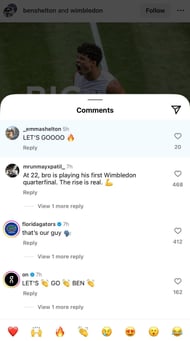 Comments section