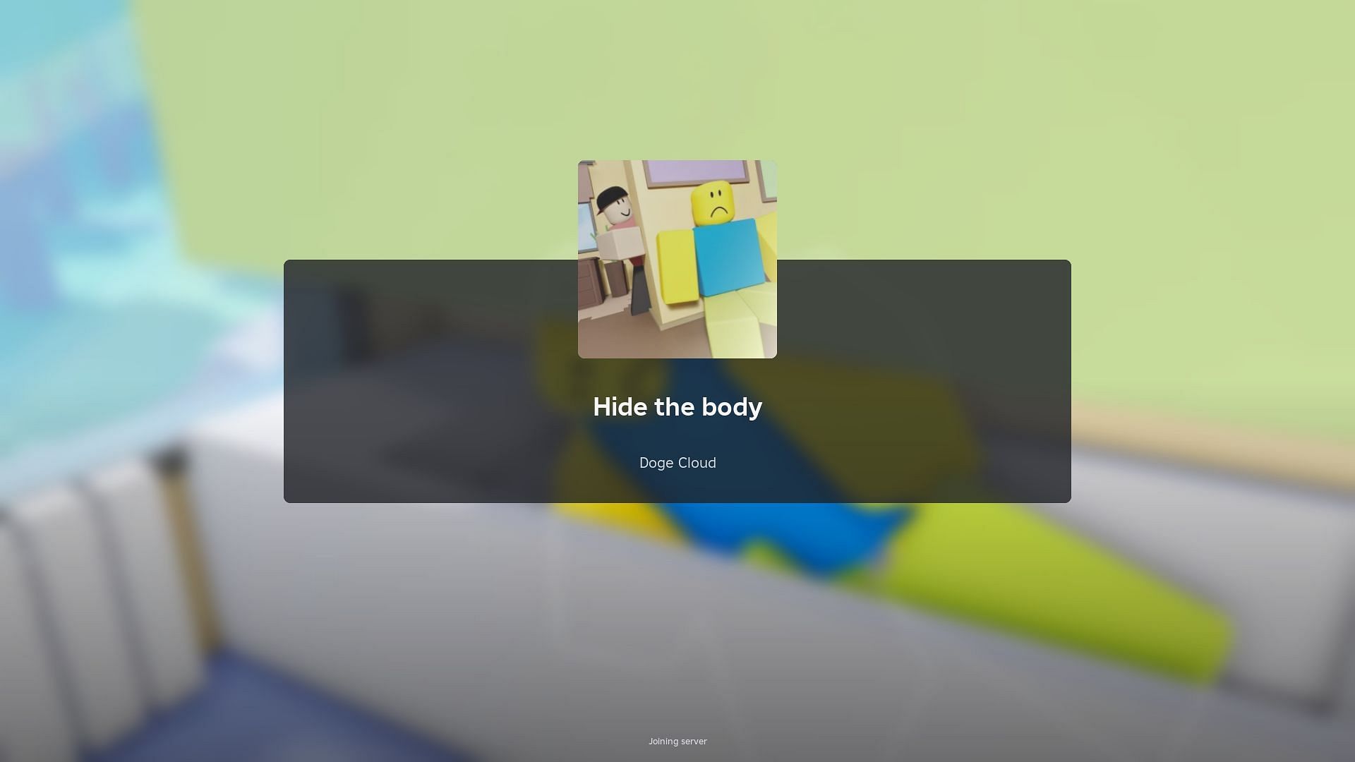 Roblox Hide the Body