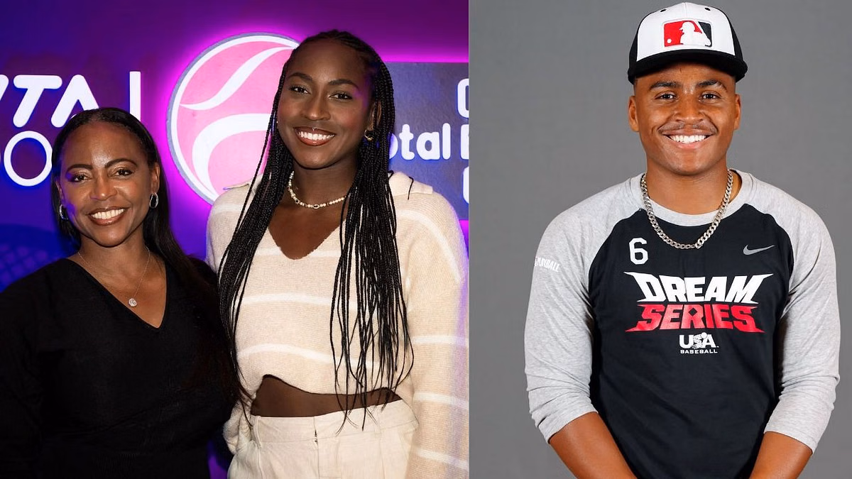 Coco Gauff's mother Candi hypes up son Codey for incredible performance during baseball match