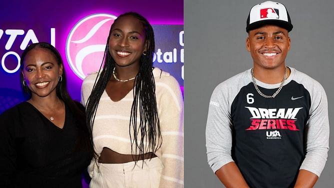 Coco Gauff's mother Candi hypes up son Codey for incredible performance during baseball match