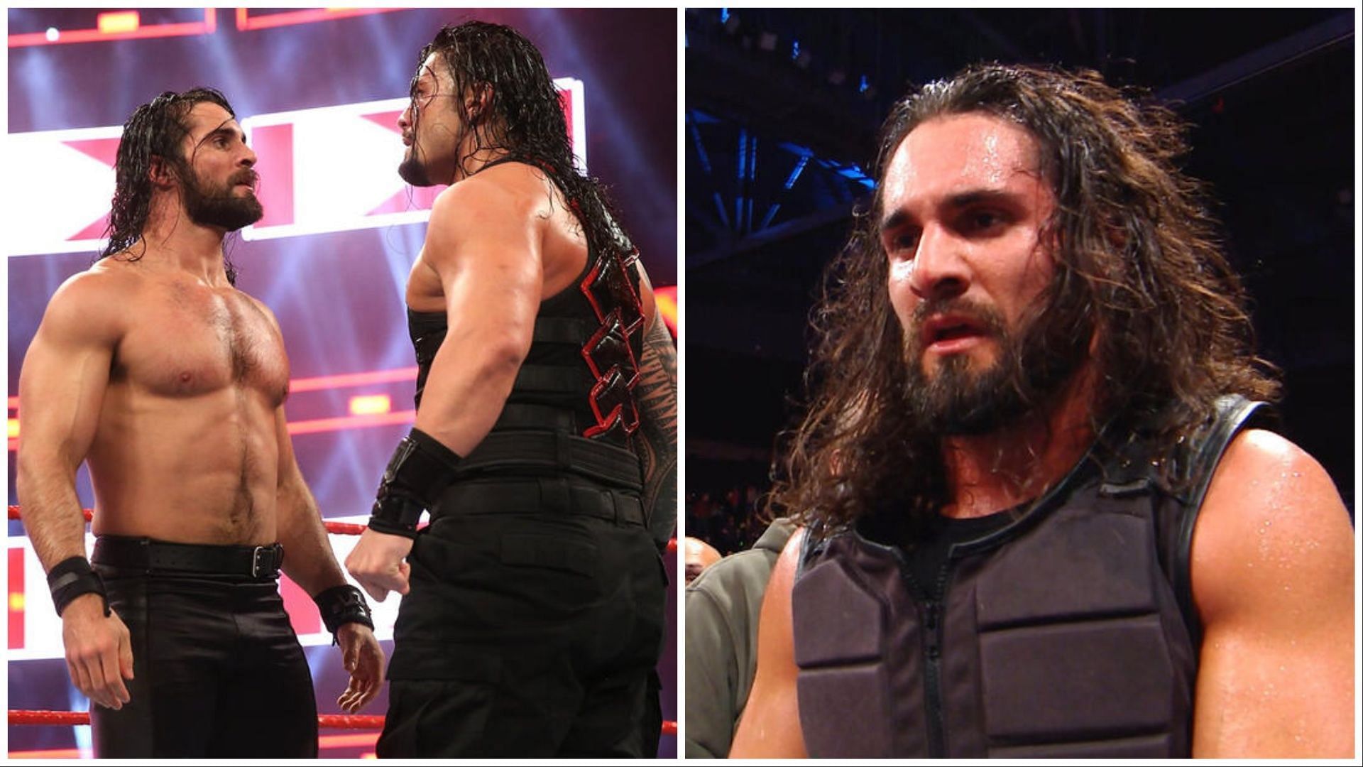 Seth Rollins and Roman Reigns. (Photos: WWE.com)