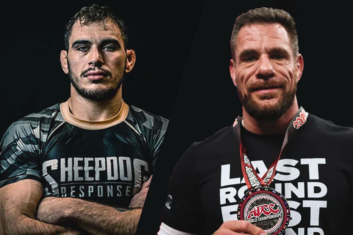 (From left) Giancarlo Bodoni and Rafael Lovato Jr. tango at ONE 173. [Images courtesy from ONE Championship]