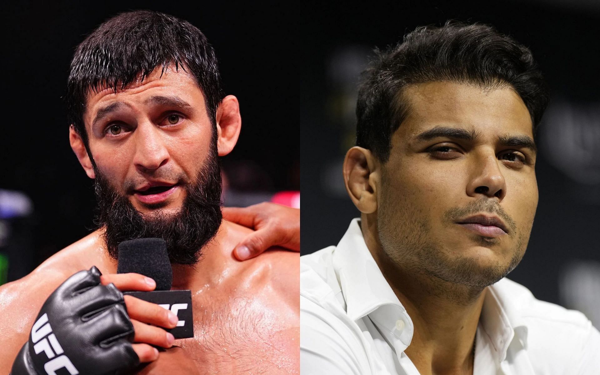 Khamzat Chimaev (left) has fired back at Paulo Costa