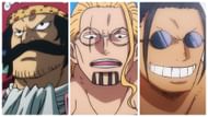Gol D. Roger, Silvers Rayleigh, and Scopper Gaban (Image via Toei Animation)
