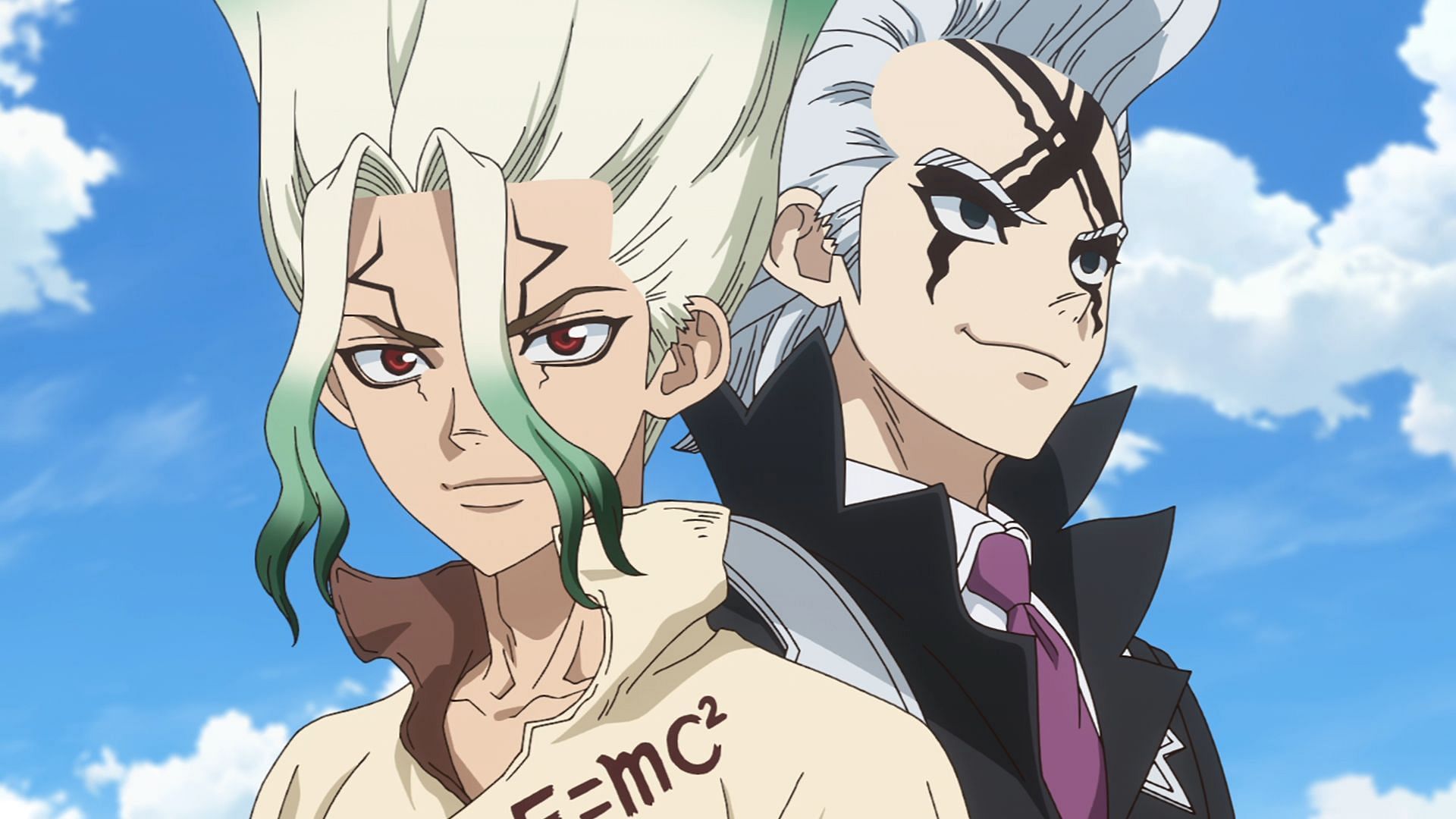 Senku and Dr. Xeno as seen in Dr. Stone: Science Future (Image via TMS Entertainment)