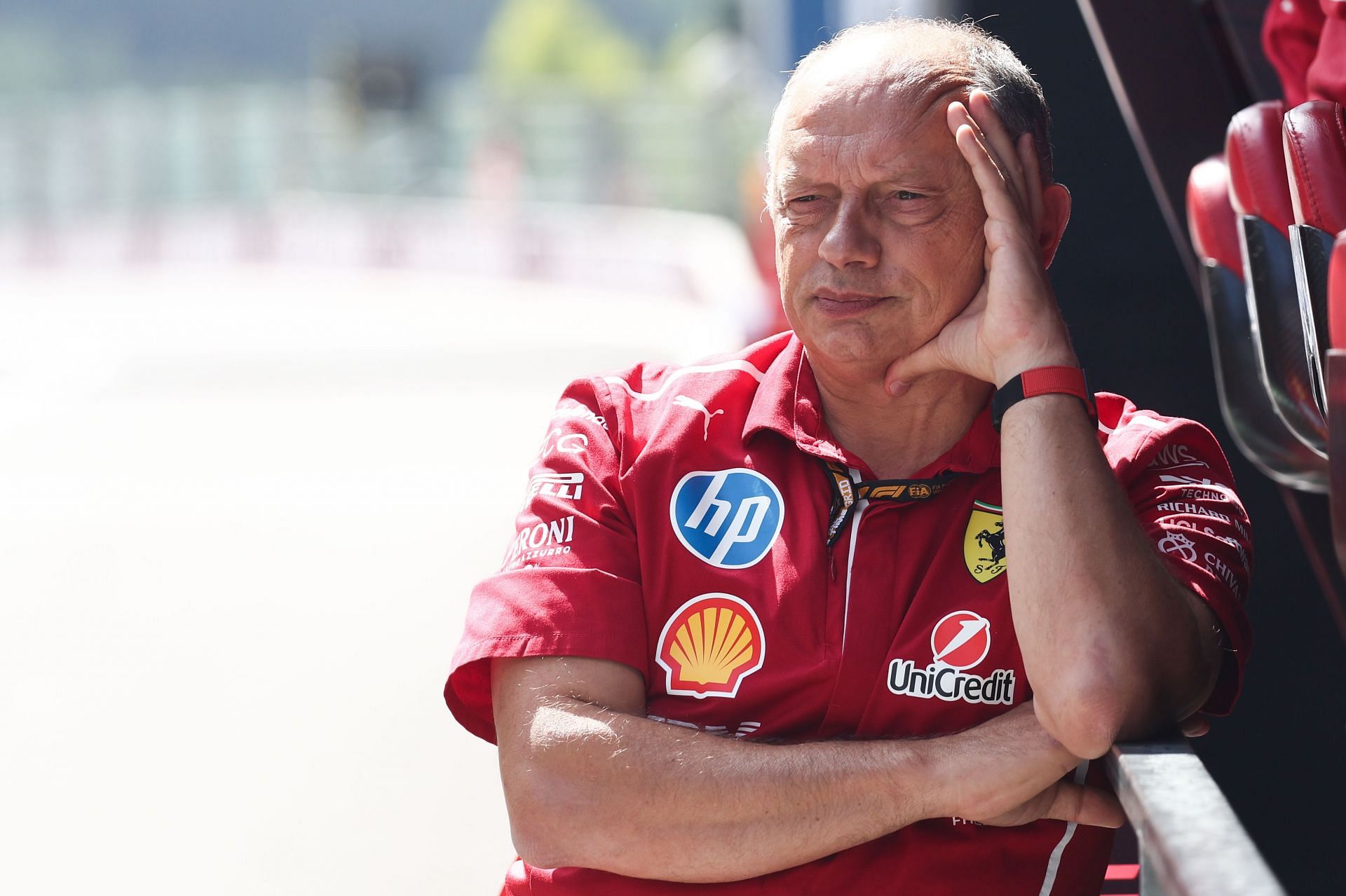 Fred Vasseur during the Belgian Grand Prix - Source: Getty