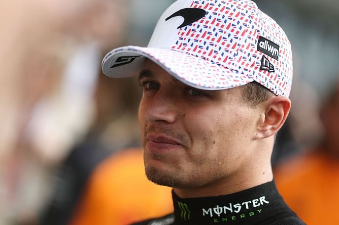 In Picture: Lando Norris hurts his nose after a mini incident after the F1 British GP