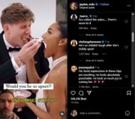 Instagram Post ' की टिप्पणी अनुभाग का स्क्रीनशॉट।