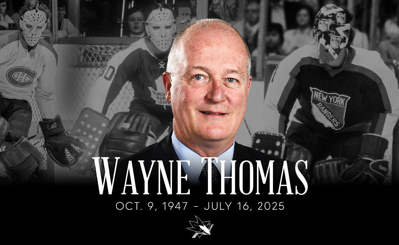 Wayne Thomas cause of death - Source: San Jose Sharks X post