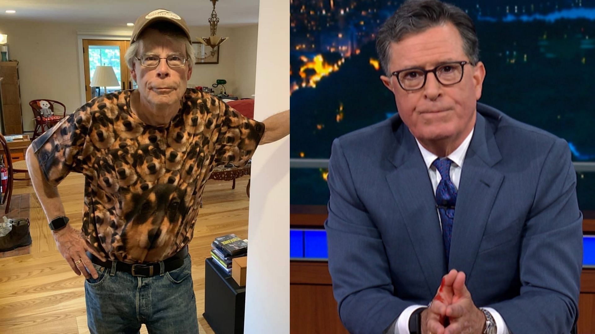 &quot;Colbert canceled? Please tell me it&rsquo;s a joke&quot;: Stephen King reacts with shock to news of Colbert&rsquo;s cancellation as social media erupts with mixed fan responses (Image via Instagram/@stephenking, @colbertlateshow)