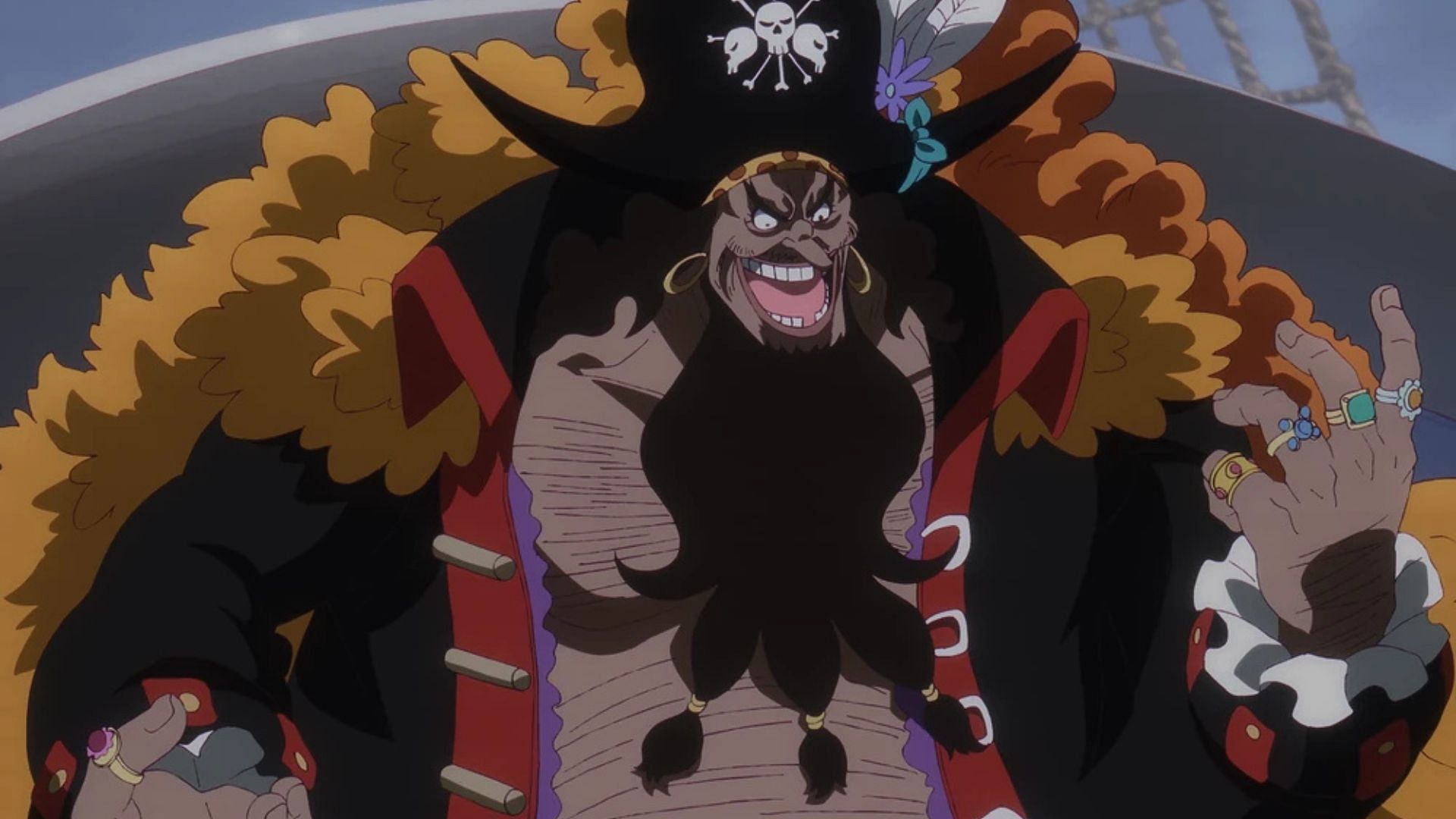 Blackbeard as seen in the anime 