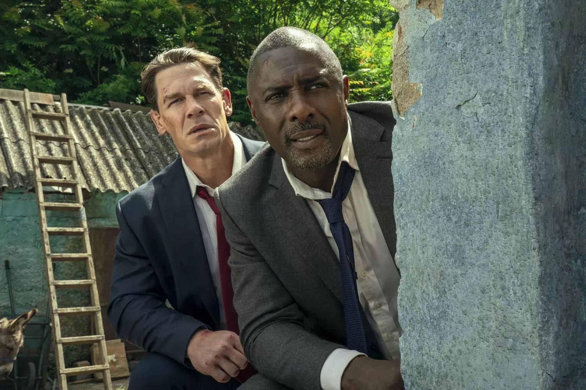 John Cena and Idris Elba in Heads of State (Image via Instagram)
