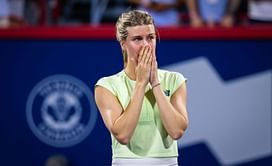 "I wouldn’t be here without you" - Eugenie Bouchard breaks down in tears while addressing her parents & siblings after ending her career in Montreal