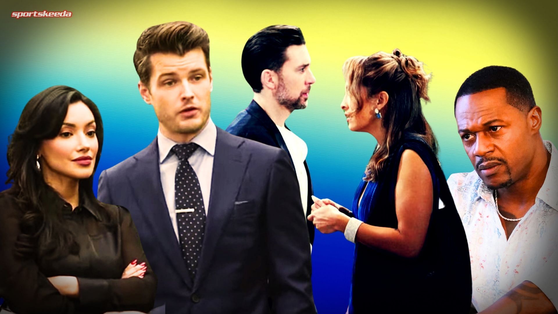 Audra, Kyle, Cane, Lily and Damian on The Young and the Restless (Custom edit by sportskeeda, Original Image [CBS])
