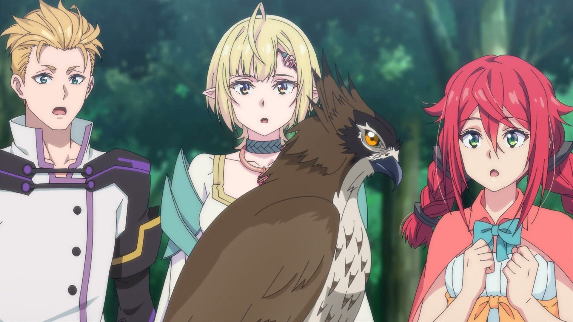 Theron, Urza, Sildonia, and Liese as seen in the anime (Image via Sotsu, Studio Clutch)