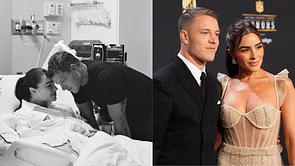Christian McCaffrey's wife Olivia Culpo gives birth to their first child Colette Annalise 3 months after ex-Miss Universe guessed baby to be boy