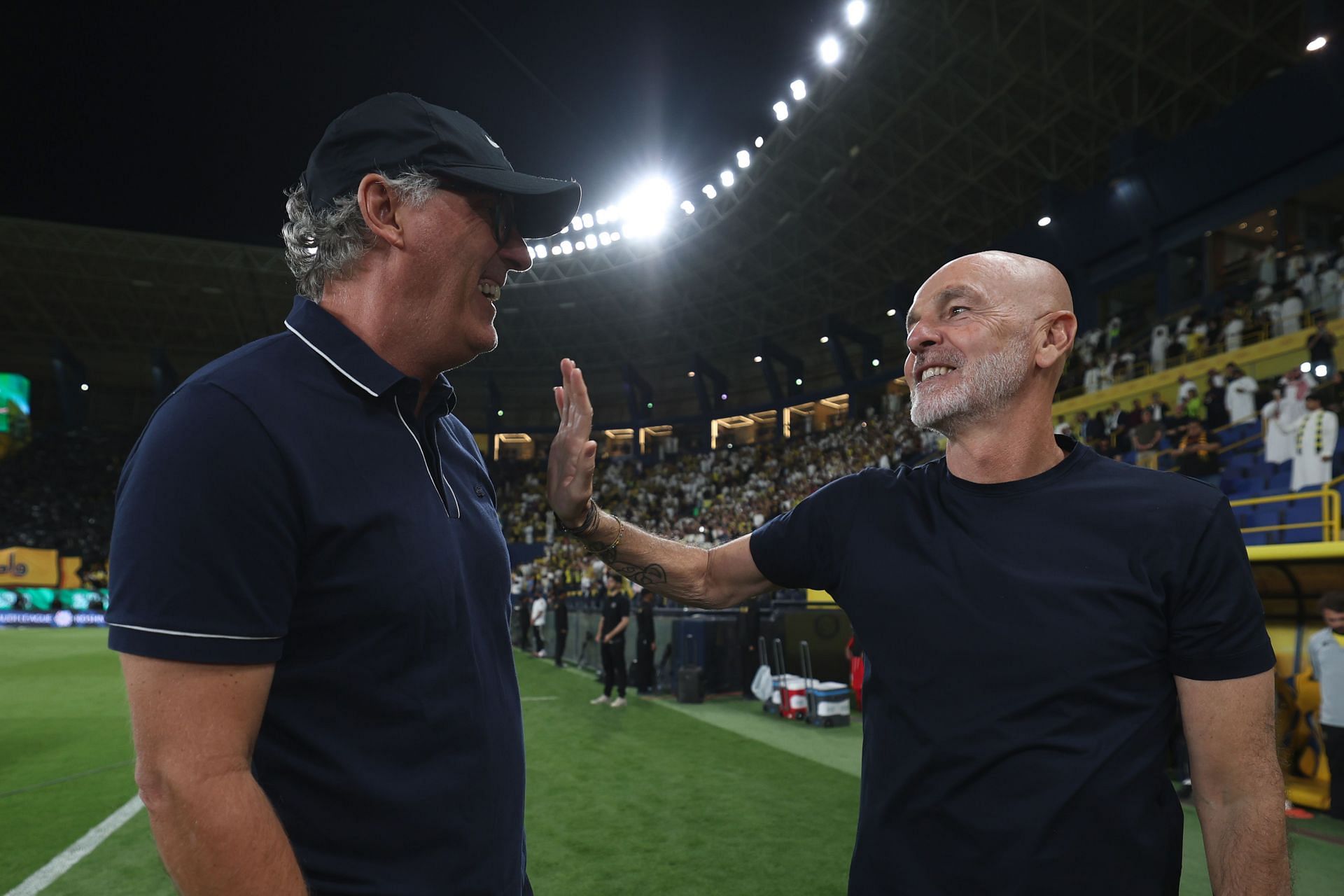 Stefano Pioli (right)