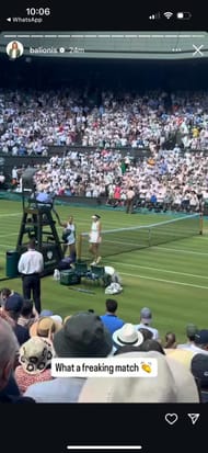 A screenshot of Amanda Balionis' Instagram story - Source: Instagram@balionis